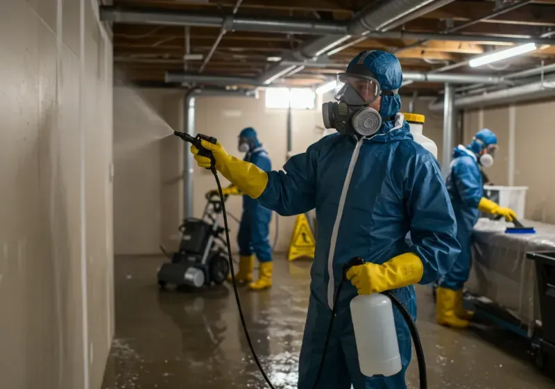 Basement Sanitization and Antimicrobial Treatment process in Mountain View, CA